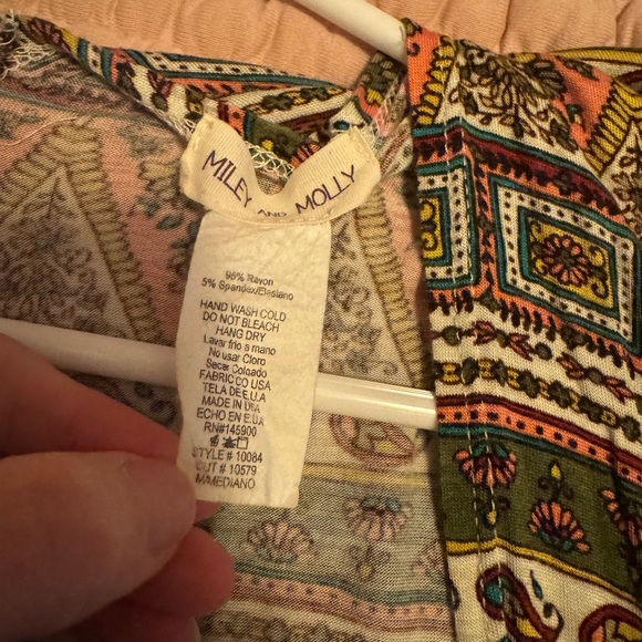 Miley & Molly Open Front Kimono Multicolor Medium - Picture 3 of 3